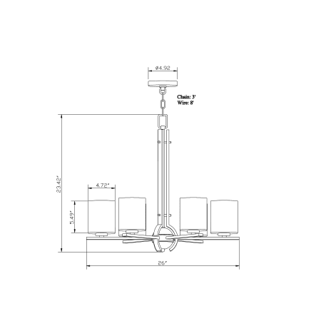 Forte Lighting-2602-06-Gallery Image