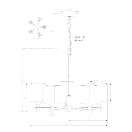 Forte Lighting-2622-05-Gallery Image