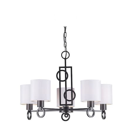 Forte Lighting 5 Light 23" Wide Chandelier Antique Bronze