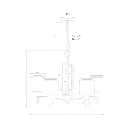 Forte Lighting-2627-05-Gallery Image