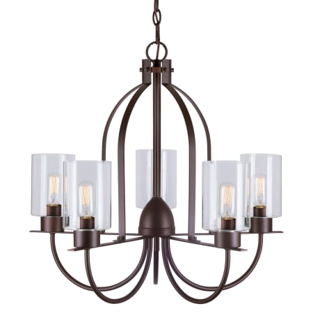 Forte Lighting Tama 5 Light 26" Wide Chandelier Antique Bronze