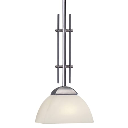 Forte Lighting Cora 8" Wide Mini Pendant Brushed Nickel