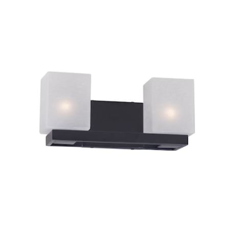 Forte Lighting 2 Light 14" Wide Bathroom Vanity Light Antique Bronze