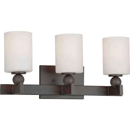 Forte Lighting 3 Light Bathroom Vanity Antique Bronze