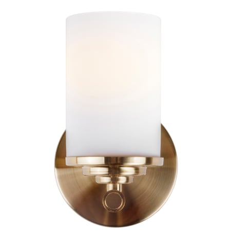Forte Lighting Ames 5" Wide Bathroom Sconce Soft Gold