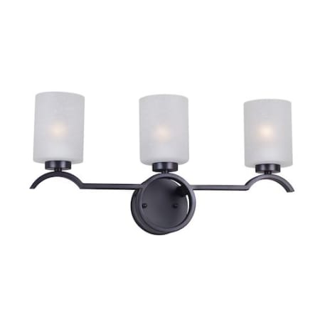 Forte Lighting 3 Light 22-3/4" Wide Bathroom Vanity Light Antique Bronze