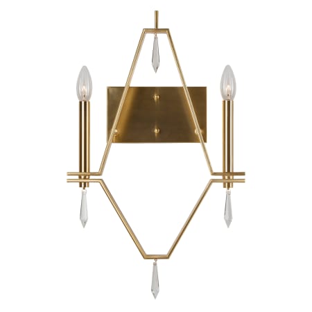 Forte Lighting Robin 2 Light Wall Sconce Soft Gold