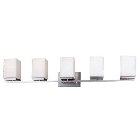 Forte Lighting Ella 5 Light 38" Wide Bathroom Vanity Light Brushed Nickel
