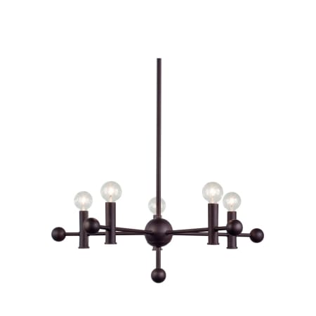 Forte Lighting 5 Light 22-1/2" Wide Chandelier Antique Bronze