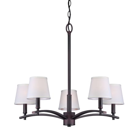 Forte Lighting 5 Light 24-3/4" Wide Chandelier Antique Bronze
