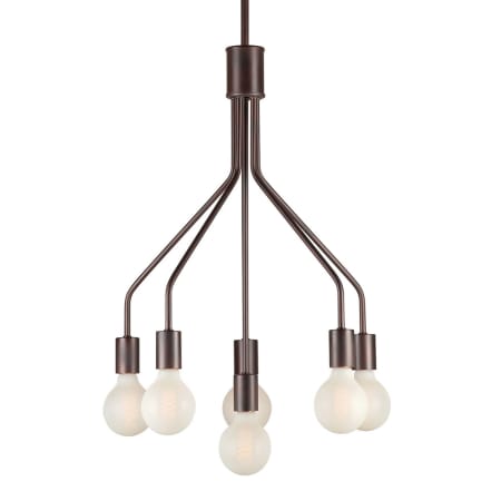Forte Lighting 6 Light 17" Wide Mini Chandelier Antique Bronze