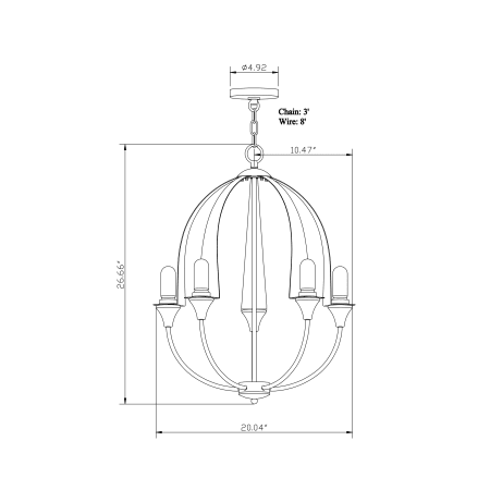 Forte Lighting-7087-05-Gallery Image