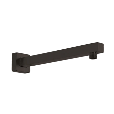 Fortis Abruzzo 15-3/4" Wall Mounted Shower Arm with Flange Brushed Black