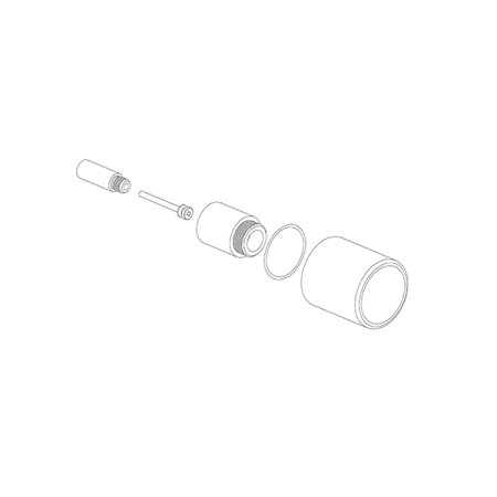 Fortis Extension Kit for Thermostatic Valves Brushed Black