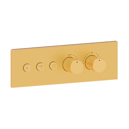 Fortis Lineabox Thermostatic Valve Trim Only - Less Rough In Brushed Gold