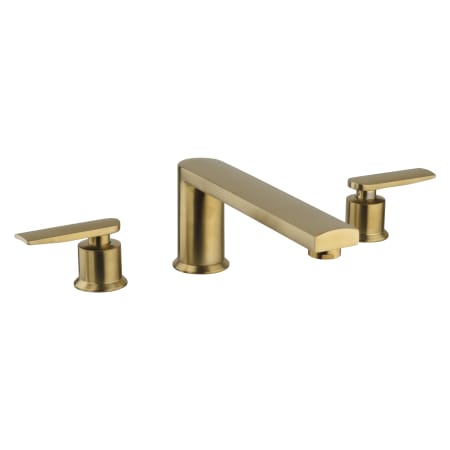 Fortis Vitrina Deck Mounted Roman Tub Filler Brushed Gold