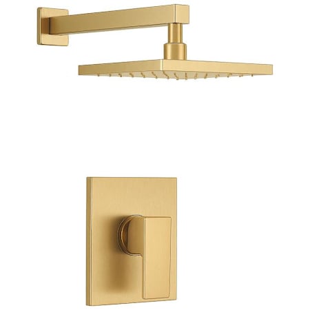 Fortis Vitrina Shower Only Trim Package with 1.8 GPM Single Function Shower Head Brushed Gold