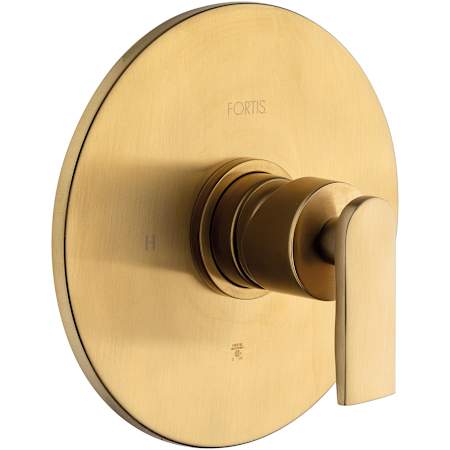Fortis Vitrina Pressure Balanced Valve Trim Only with Single Lever Handle - Less Rough In Brushed Gold