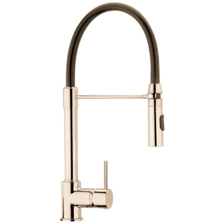Fortis Scipio 1.8 GPM Single Hole Pull Down Kitchen Faucet Brushed Gold