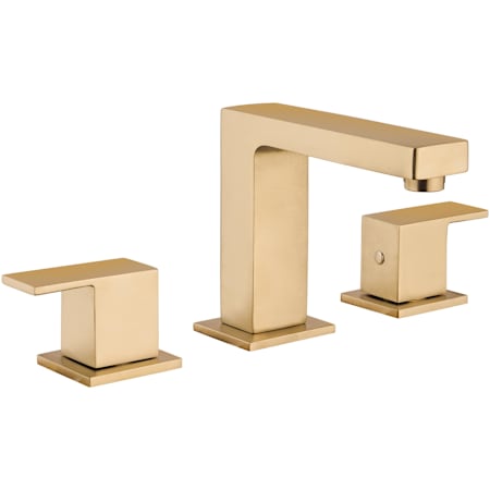 Fortis Scala 1.2 GPM Widespread Bathroom Faucet with Pop-Up Drain Assembly Brushed Gold