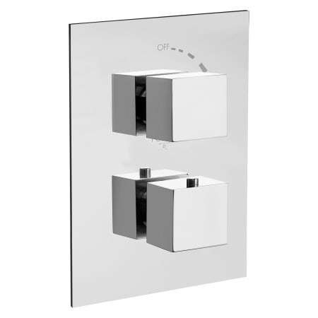 Fortis Corsini Two Function Thermostatic Valve Trim Only with Double Knob Handle and Volume Control - Less Rough In Polished Chrome