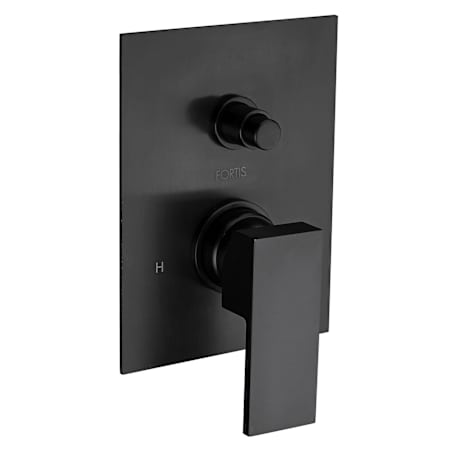 Fortis Scala Pressure Balanced Valve Trim Only with Single Lever Handle and Integrated Diverter - Less Rough In Matte Black