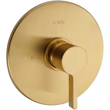 Fortis Brera Pressure Balanced Valve Trim Only with Single Lever Handle - Less Rough In Brushed Gold