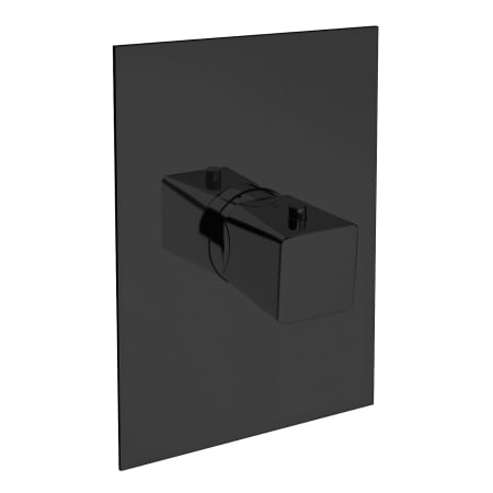 Fortis Abruzzo Two Function Thermostatic Valve Trim Only with Single Knob Handle Matte Black