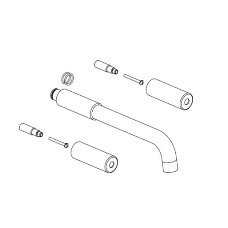 Fortis Extension Kit for Diverter Valves Brushed Black