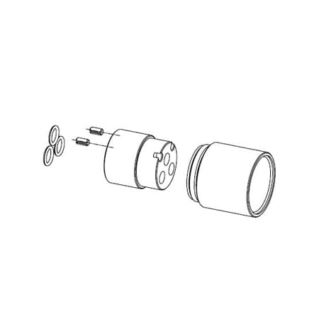 Fortis Extension Kit for Diverter Valves Brushed Black