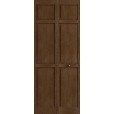 Frameport Classic 24 Inch by 80 Inch Double Hip 6 Panel Interior Bifold Door with Installation Hardware Espresso