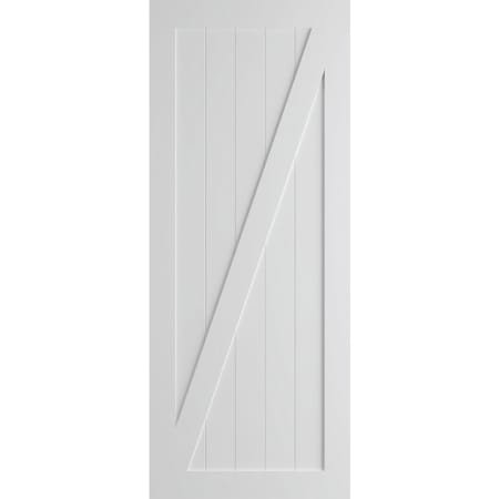 Frameport Modern 36 Inch by 84 Inch Flat Z-Brace Barn Door Primed