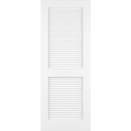Frameport Classic 28 Inch by 80 Inch Louver/Louver Interior Slab Passage Door Primed