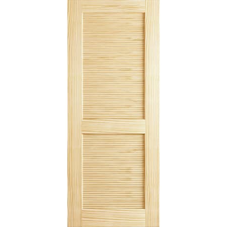 Frameport Classic 28 Inch by 96 Inch Louver/Louver Interior Slab Passage Door Unfinished