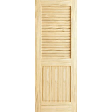 Frameport Classic 36 Inch by 80 Inch Double Hip Louver/Panel Interior Slab Passage Door Unfinished