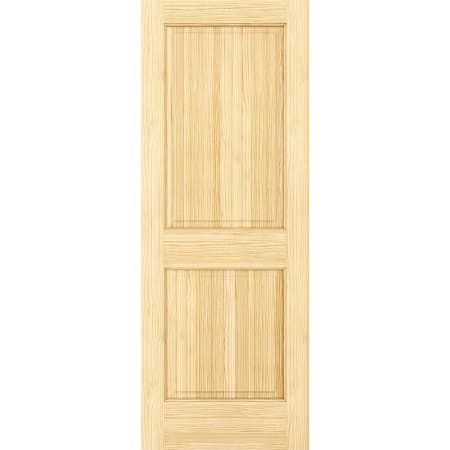 Frameport Colonial 24 Inch by 80 Inch Double Hip 2 Panel Interior Slab Passage Door Unfinished