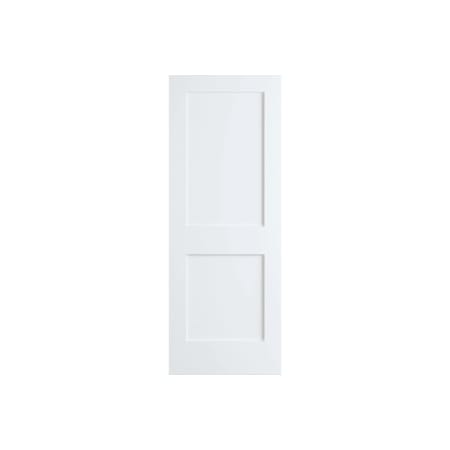 Frameport Shaker 28 Inch by 96 Inch Flat 2 Panel Interior Slab Passage Door Primed