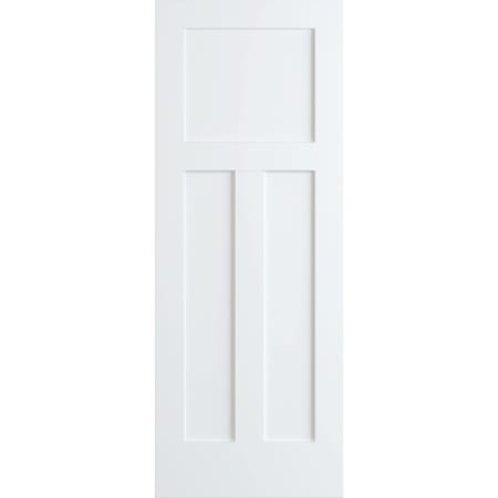 Frameport Shaker 24 Inch by 80 Inch Flat 1 + 2 Panel Interior Slab Passage Door Primed