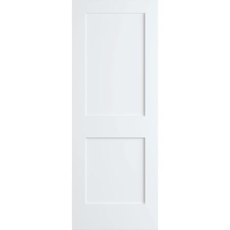 Frameport Shaker 24 Inch by 80 Inch Flat 2 Panel Interior Slab Passage Door Primed