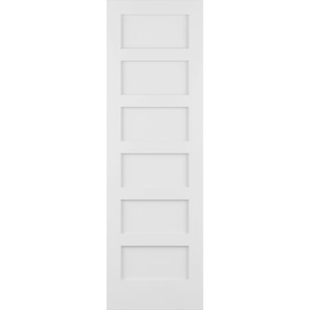 Frameport Shaker 32 Inch by 96 Inch Flat 6 Panel Interior Slab Passage Door Primed