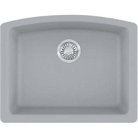 Franke Ellipse 25" Undermount Single Basin Granite Kitchen Sink Stone Grey