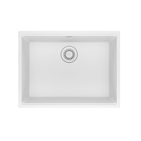 Franke Maris 25" Undermount Single Basin Granite Kitchen Sink Polar White