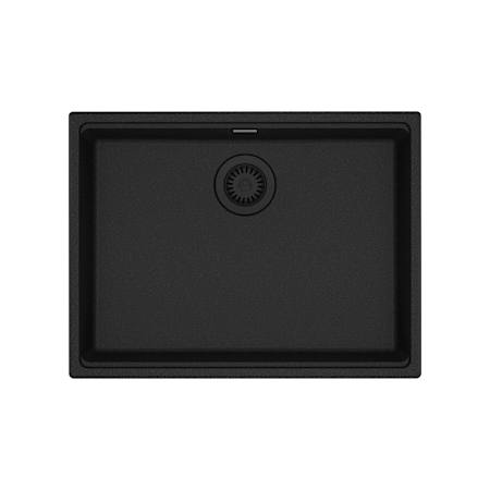 Franke Maris 25" Undermount Single Basin Granite ADA Accessible Kitchen Sink Onyx