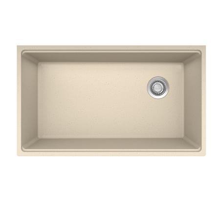 Franke Maris 33" Undermount Single Basin Granite Kitchen Sink with Offset Rear Drain Champagne