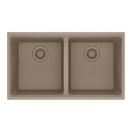 Franke Maris 31" Undermount Double Basin Granite Kitchen Sink Oyster