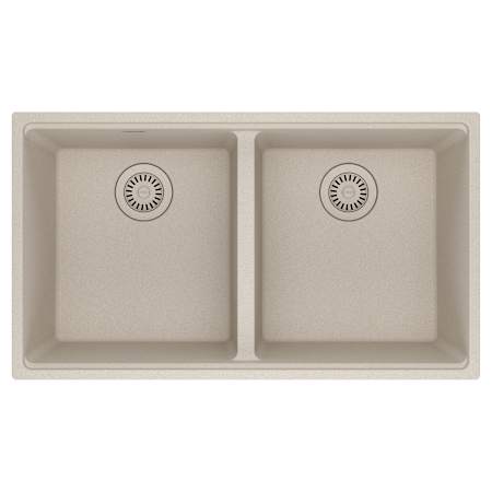 Franke Maris 33" Undermount Double Basin Granite Kitchen Sink Champagne