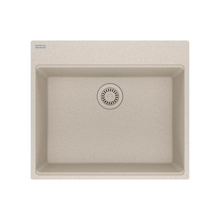 Franke Maris 25" Drop In Single Basin Granite Kitchen Sink Champagne