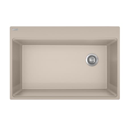Franke Maris 33" Drop In Single Basin Granite Kitchen Sink with Offset Rear Drain Champagne