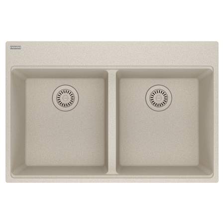 Franke Maris 33" Drop In Double Basin Granite Kitchen Sink Champagne