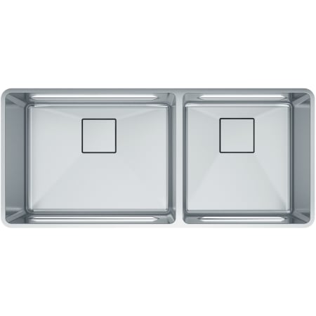 Franke Pescara 41" Undermount Double Basin Stainless Steel Kitchen Sink Pearl